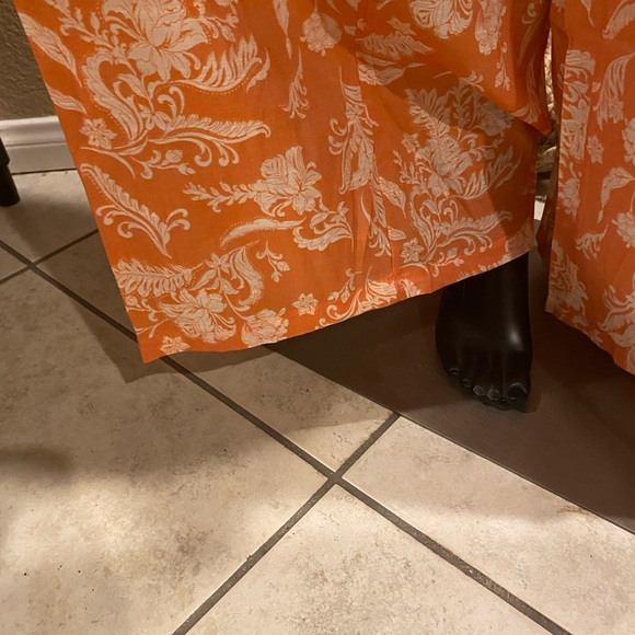 Floral lined wide-leg jumpsuit - Picture 5 of 10